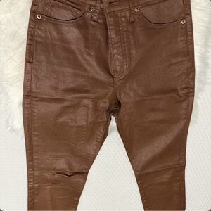 Express Brown Coated Men’s Skinny Jeans